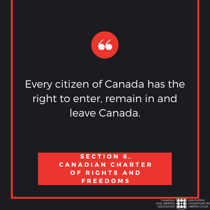 cancivlib's tweet photo. If you have a Canadian family member being denied re-entry to Canada, please contact us covid19@ccla.org
If it’s time for Canadians to come home, then that’s all Canadians, including those who may require immediate quarantine.  
Our constitution guarantees it. https://t.co/uC0cDxVnYy