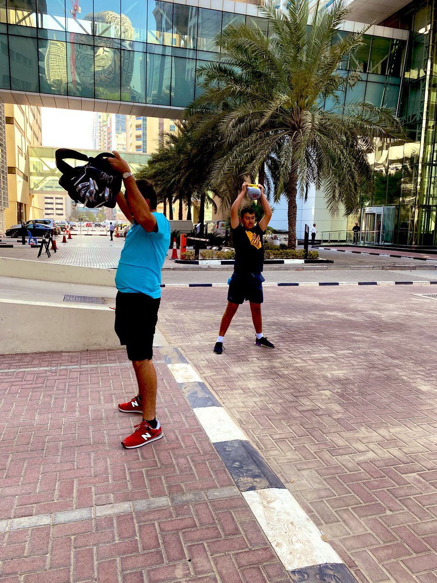 PinkTaxiRunner's tweet photo. We did #WOD2 of @InnerFight just outside home 🏡 https://t.co/tXxp43X2dy