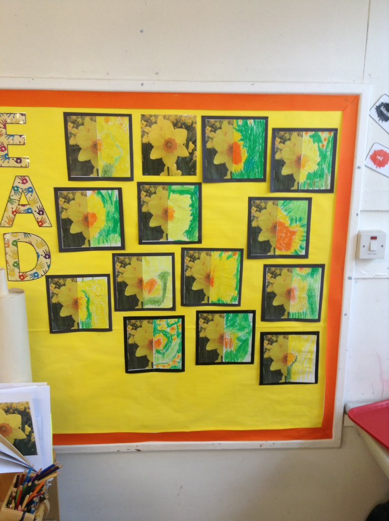 chiseldonpri's tweet photo. All in an afternoons work! The children loved seeing their finished pictures up on the wall. They all did a fantastic job! #unicornclass #FS2 https://t.co/72wiVrcXoX