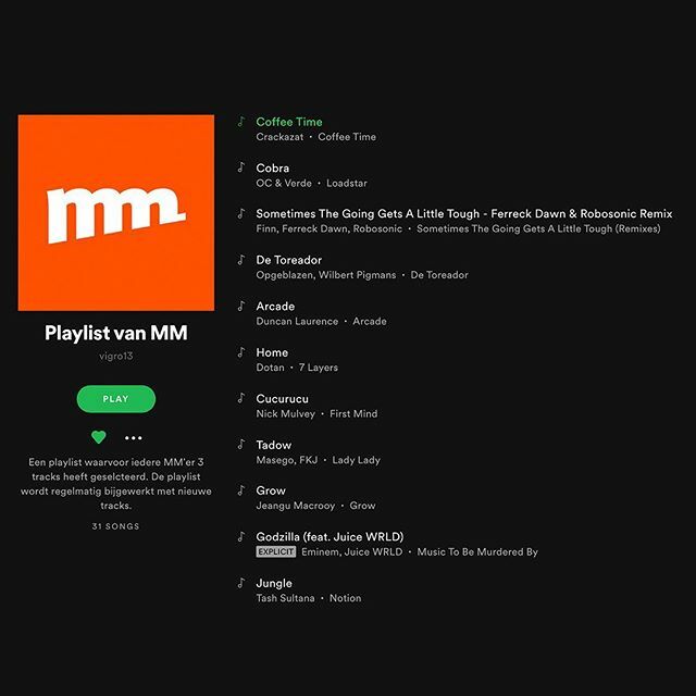 Of je nu thuis werkt, of ‘gewoon’ op kantoor. In deze tijd kunnen we allemaal wel wat ‘arbeidsvitaminen’ gebruiken.
Wij helpen je graag om de sfeer erin te houden met de Playlist van MM! Link in bio 🔗
#PlaylistvanMM #WijzijnMM #Spotify ift.tt/2IS6BJJ