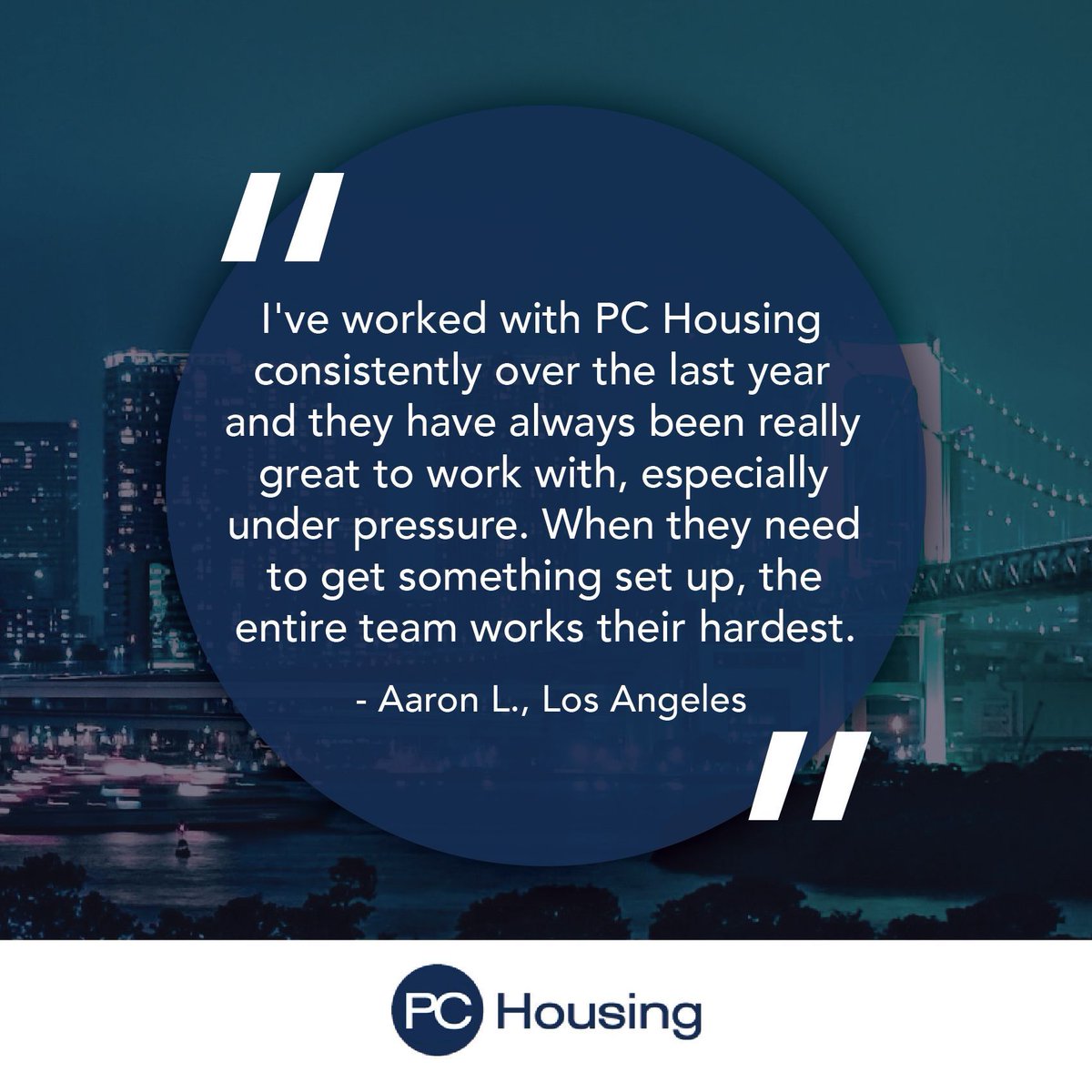 We love going above and beyond to meet your needs! Thanks for working with us Aaron, we look forward to hosting your team again in the future.