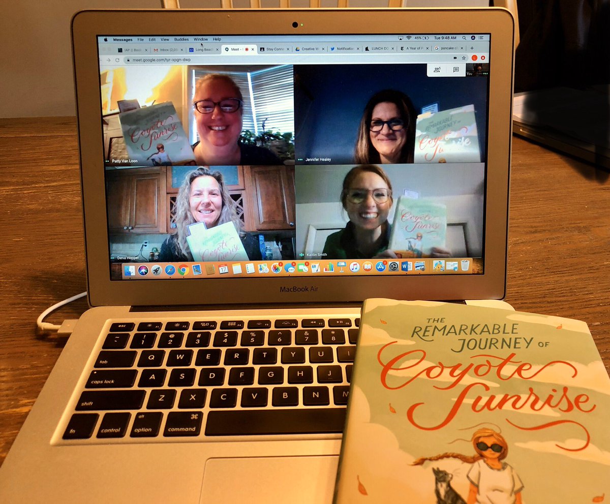 Still meeting for Books and Bites: Discover YA Book Club because it’s impossible to not talk about how much we love Coyote! Thank you, @DanGemeinhart for such a great character! @pvlbooks_lbms @kmsmith548 @mrs_hopper_lbms