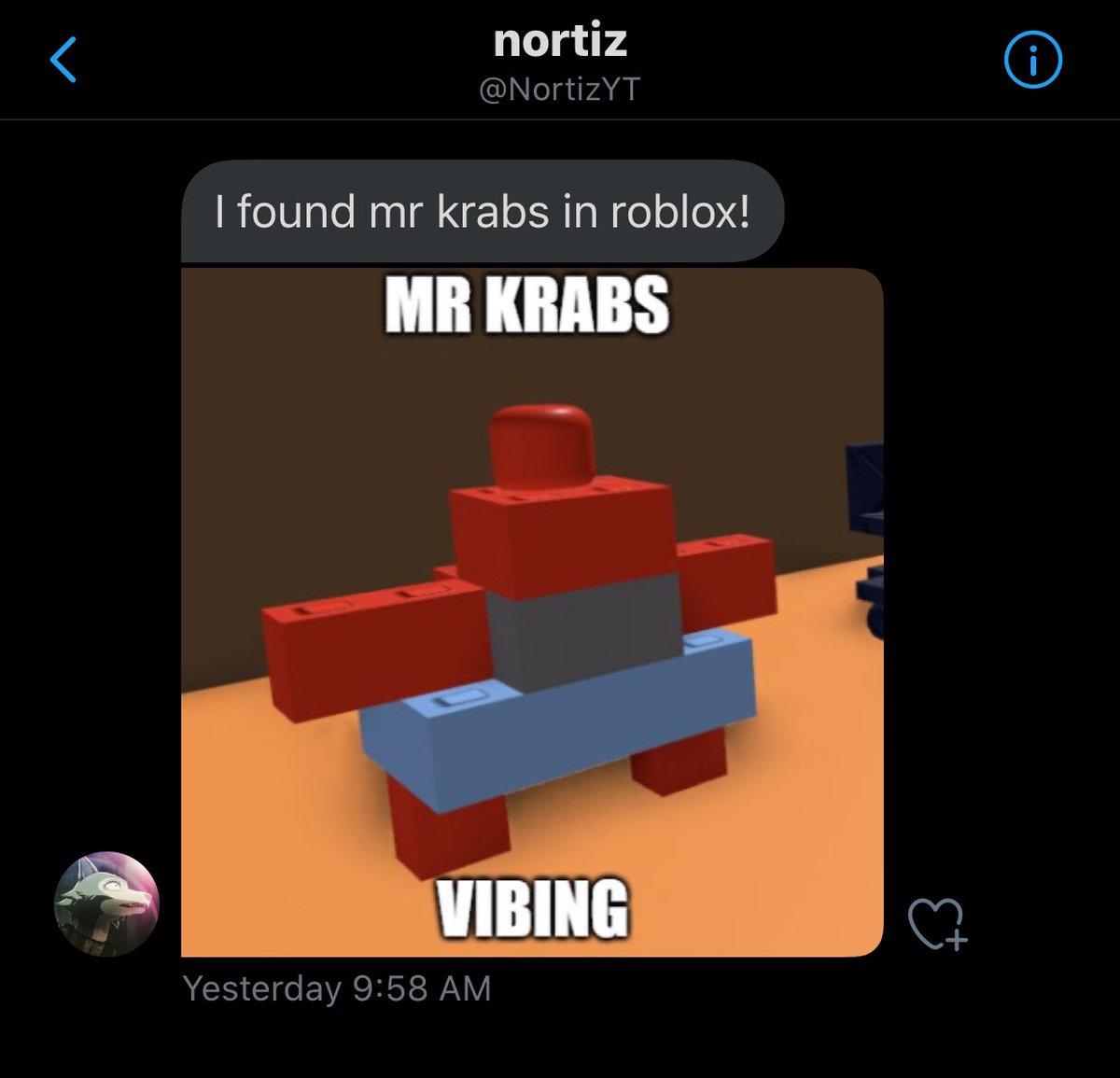News Roblox On Twitter Mr Crabs Has Been Spotted In A Roblox - mr crabs roblox