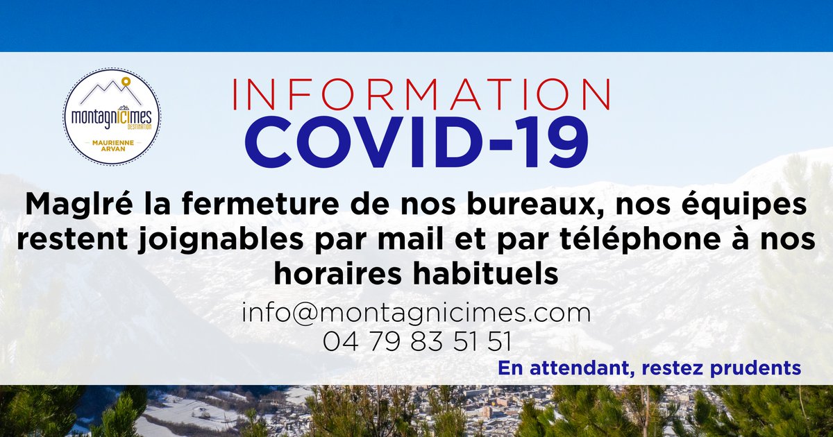 Nos équipes restent disponibles malgré la fermeture au public de nos bureaux