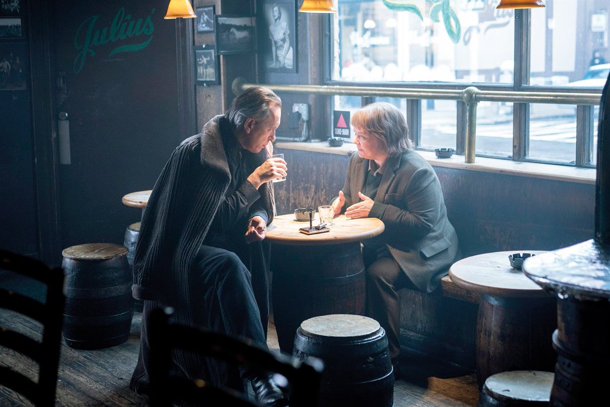 "Can You Ever Forgive Me?"a beguilingly sour valentine to the crusty, unfashionable people who make New York great. will always stan when a clown goes dramatic ("Eternal Sunshine," "Punch-Drunk Love"), and McCarthy's superbly bitter frump is no exception.