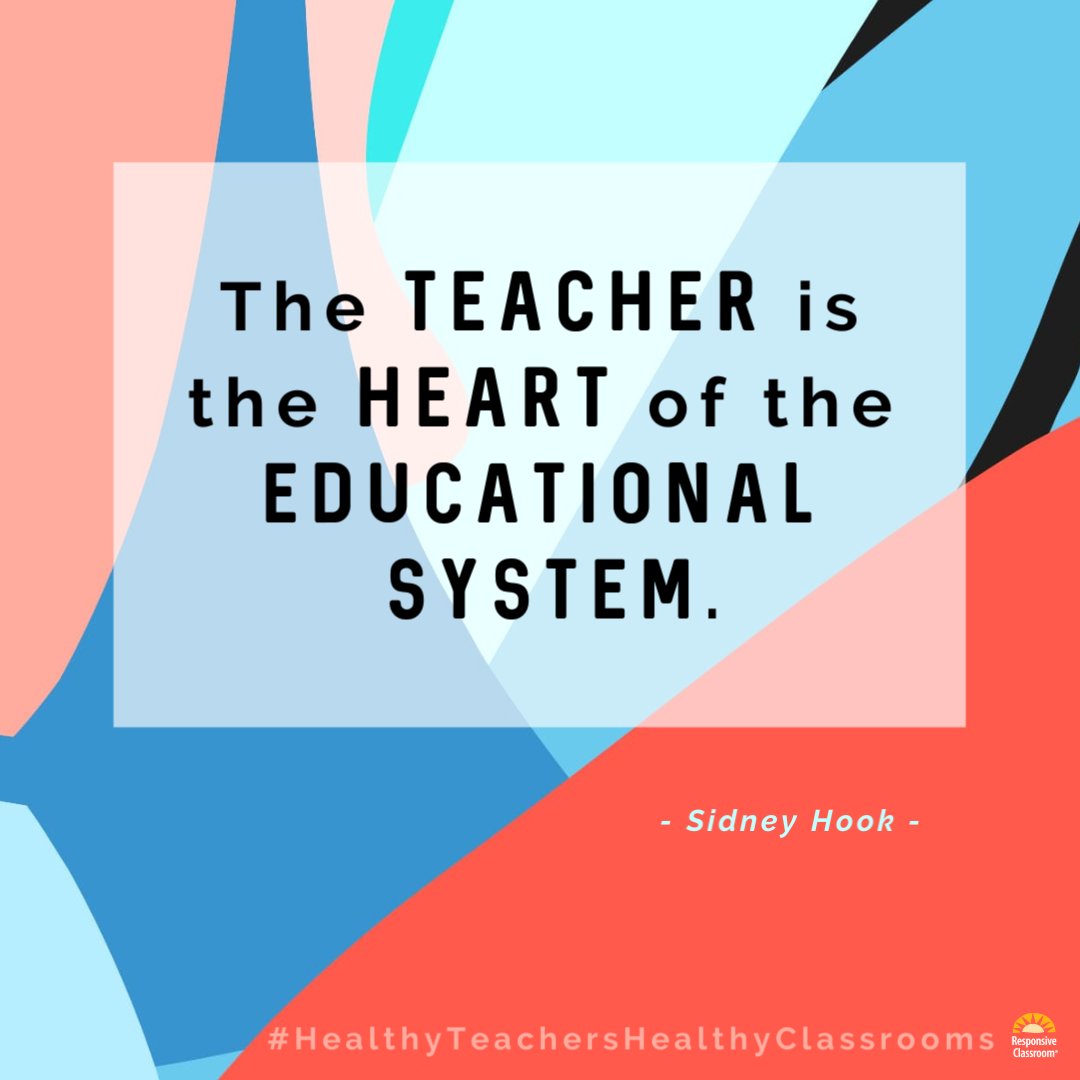 responsiveclass's tweet image. Whether near or from a distance, teachers are the heart of the educational system.