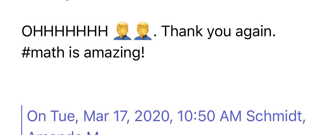MsSchmidtMath's tweet image. I love when kids reach out to ask questions. We are make it work online 💪 #FCSrising #WeLoveMath #MTBoS @briandowney15