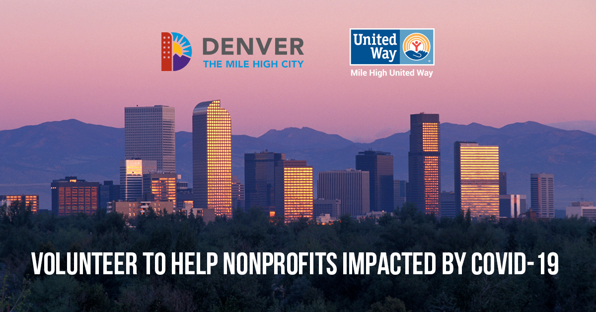 Nonprofits impacted by COVID-19 are in need of volunteers. If you would like to get involved in supporting our community members experiencing homelessness during this time, visit untdwy.org/38Xkr8j to learn more.  #COVID19 #denver #colorado #volunteer #denvervolunteer