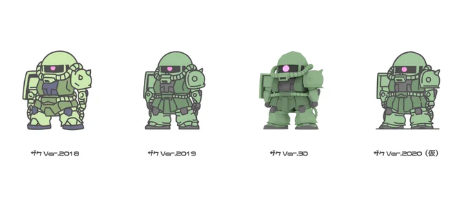 ザクのイラストの開発史 