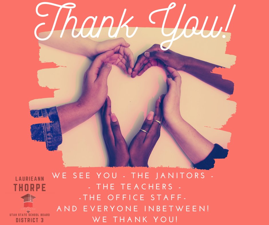 ThorpeForEd's tweet photo. Id like to take a moment to recognize the hard work being done in our schools right now... Heroes come in many disguises. Thank You. #uted #gratitude https://t.co/G37HvbiECF