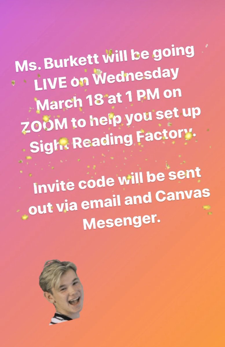 JagChoirs's tweet photo. Looking forward to “virtually” seeing you all tomorrow! #elearning #covid19 #zoom #sightreadingfactory @memorial_ms @HilliardSchools https://t.co/QDVnQgCkn9