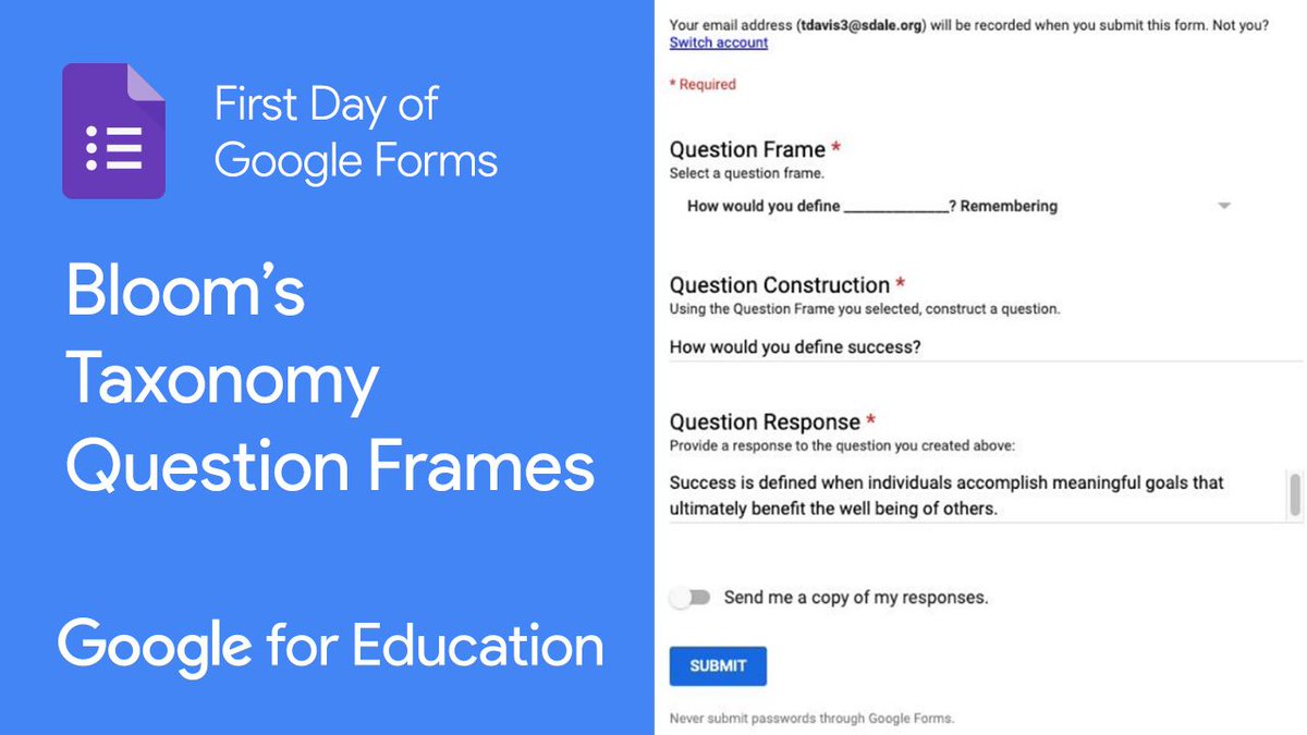 #GoogleForms make for great attendance sign-ins, formative assessment, and ways to hear from each student either in-person or virtual! Check out how to get started here: buff.ly/38PLHW5 #EdTechTeam #GSuiteEDU #formativeassessment #studentattendance #attendancetracker