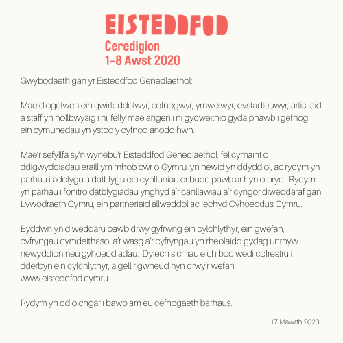 eisteddfod tweet media