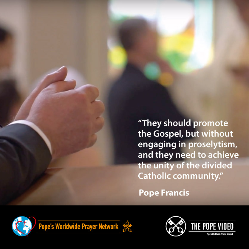 thepopevideo's tweet photo. For the Church to grow in China, as everywhere else, @Pontifex tells us, it must persevere in its faithfulness to the Gospel and not engage in proselytism.
#GrowInUnity #ThePopeVideo https://t.co/kjTlsayb7D