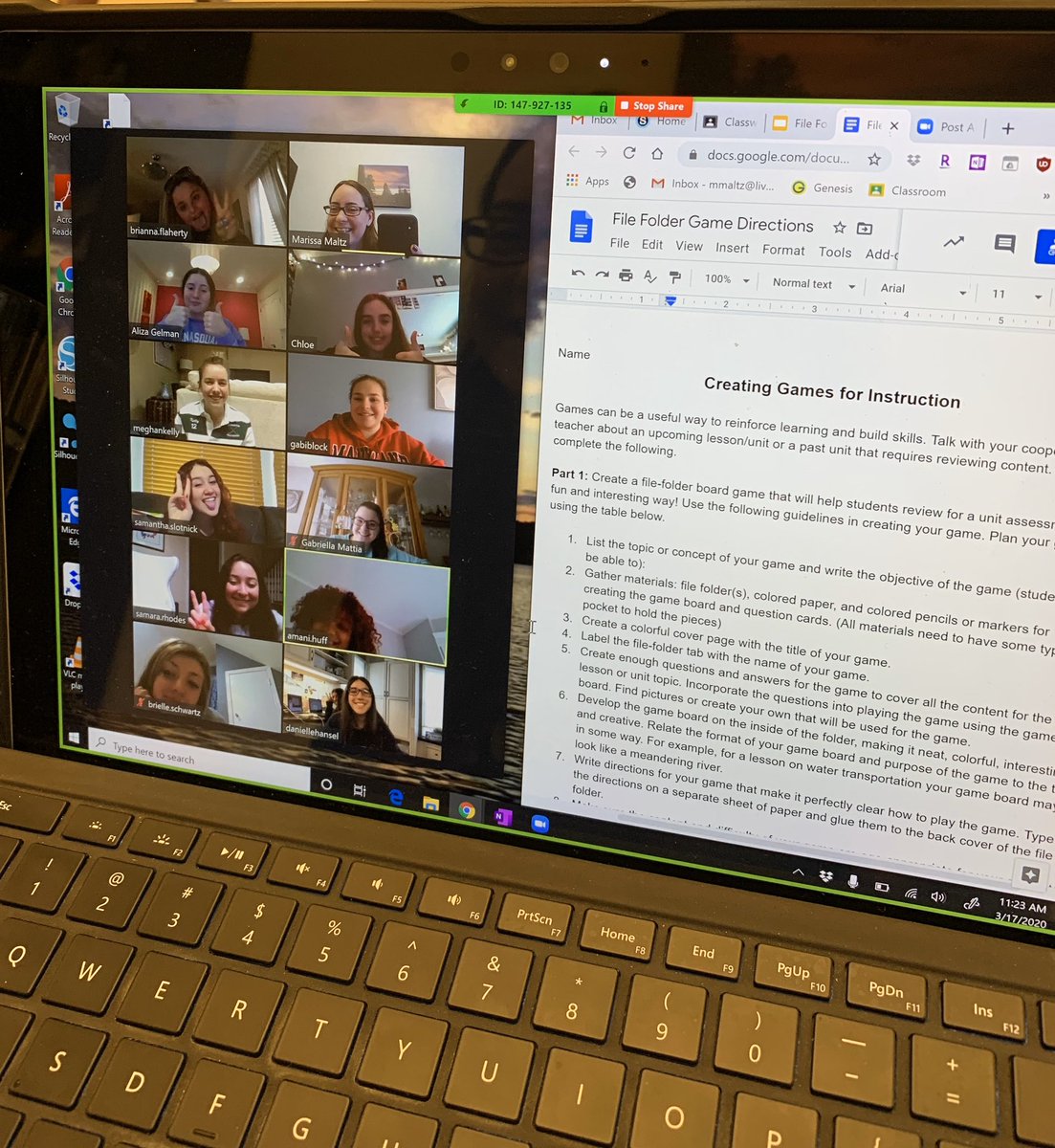 maltz_fcs's tweet image. Senior service students had a great first class #remotelearning @LivSchools #sayyestofcs #filefoldergames @zoom_us