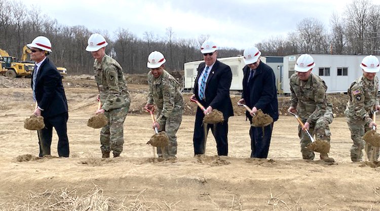 Picatinny_NJ's tweet photo. History has been made at #PicatinnyArsenal with the ground breaking of the EOD Munitions Disassembly Complex. This facility will increase the EOD knowledge and capabilities for not only Picatinny, but also our surrounding communities. https://t.co/RgthJjb9gP