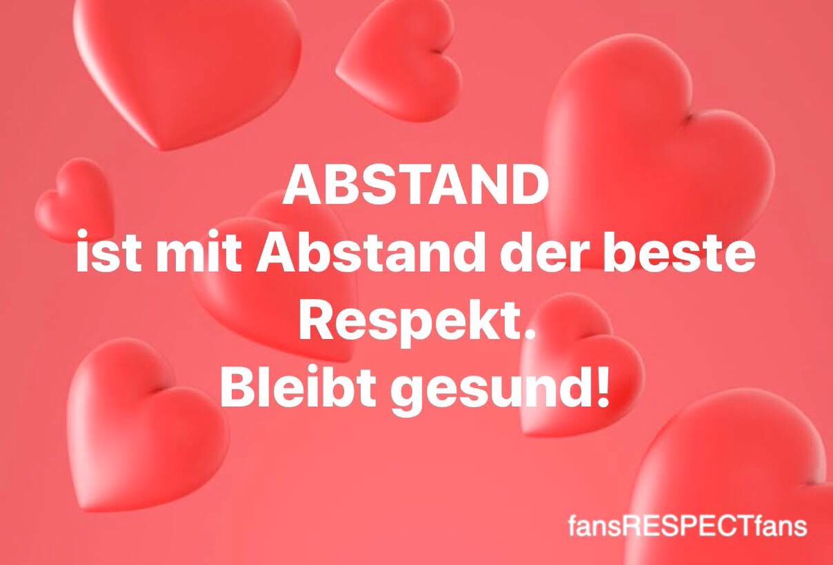 fansrespectfans's tweet photo. Seid respektvoll! #StayStrong #StaySafe #stayAtHome #COVID19 #CoronavirusOutbreak #StayHome #SocialDistancing #respekt #respect #alwaysandeverywhere https://t.co/6fkPjiR2As