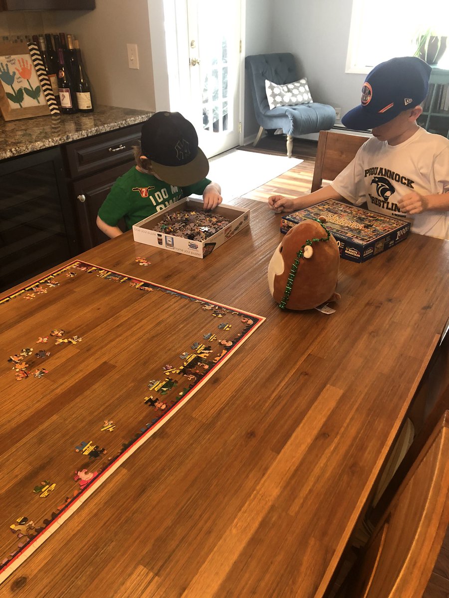 Nothing like a 1000 piece president puzzle to keep us busy until the sun comes out...

“Kenny I found Adams!”
“Which one, Finn?!”

🤣