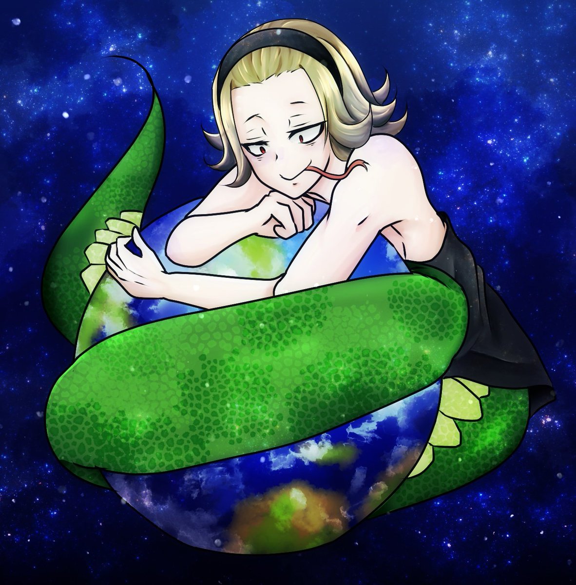 Uzivatel 堀野かなめ Na Twitteru 巨大な蛇が地球に巻きついているって あまりに有名な伝説