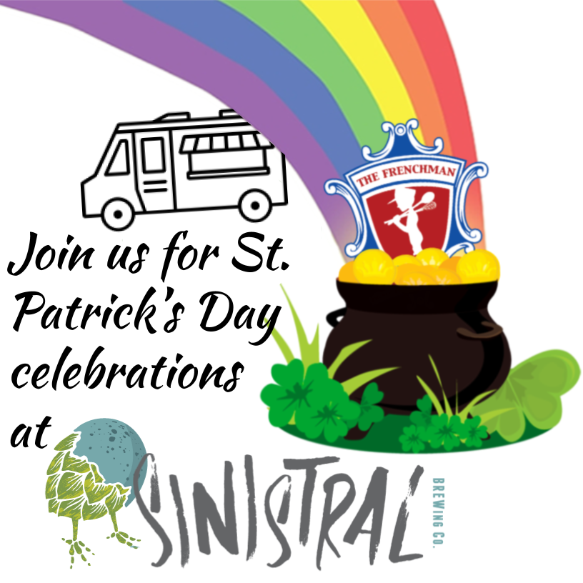 We know social distancing is important, but if you need a break from your daily schedule or quarantine, we will be out today! 🍀 at <a href="/SinistralBrew/">Sinistral Brewing Company</a> in Old Town Manassas
#cheerstoyou #cheerstostpatricksday #happystpatricksday #virginiabeer #manassasbeer