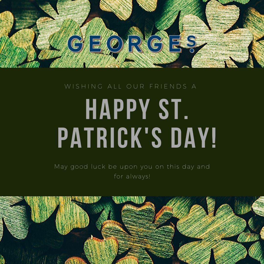 Happy St Patrick's Day everyone! If you're planning on celebrating today then come and join the craic at George's!