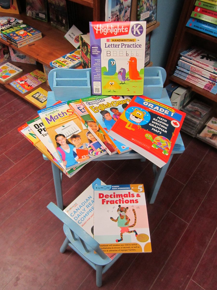 Want to keep your kids busy while school's out and library is closed? We have movies to rent, GREAT BOOKS, games, toys, puzzles and curriculum workbooks (to stop the learning slide ).