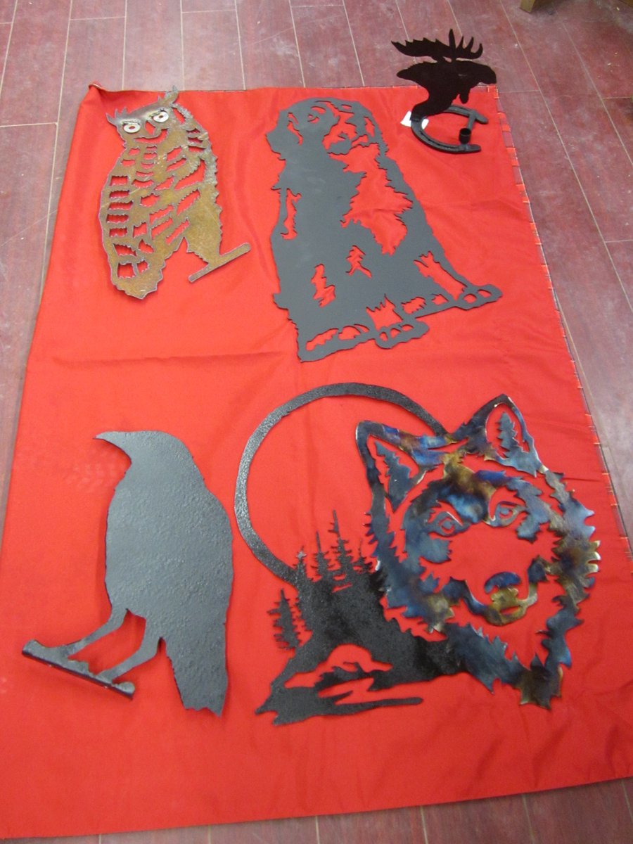 Terrific metal art by local artisan Terry Kimbell...and does custom work, too. Just ask us!