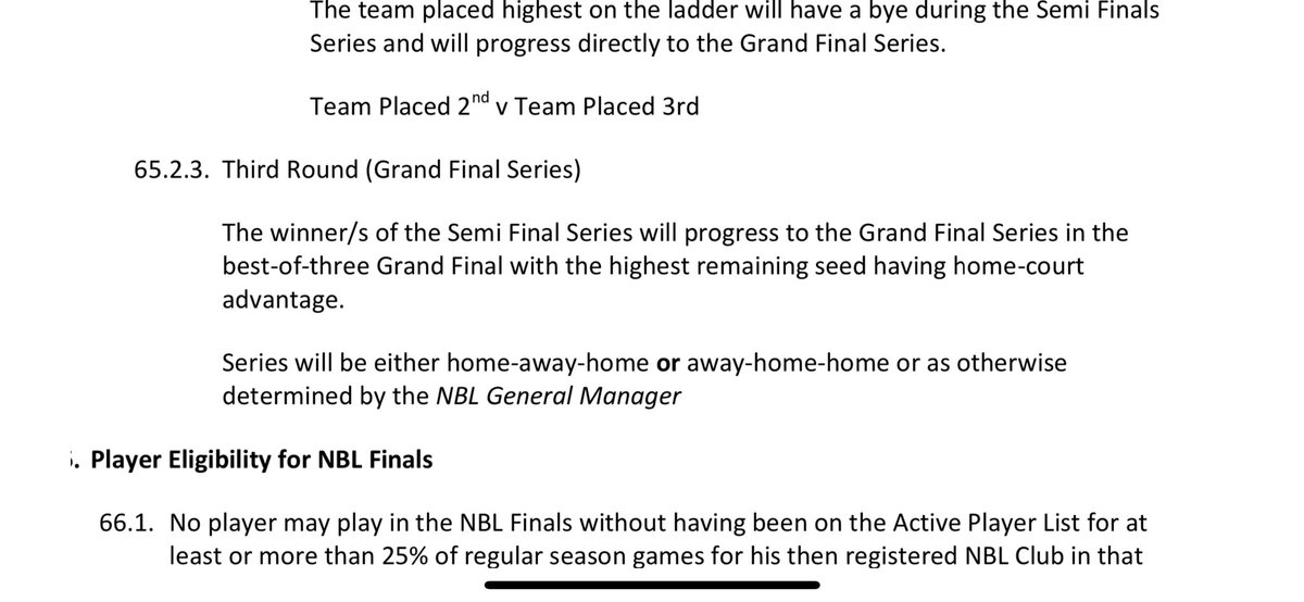 johnnobeard1979's tweet photo. @6PRSportsToday have the NBL rules been updated since 2011?
If not the Grand-final series should only be best of 3..
See pictures attached 
@Karl6pr https://t.co/xUTutoZlhq