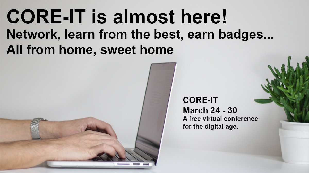 LauraChappell's tweet image. CORE-IT is soon! Join this free online conference to get access to 30 expert sessions (both live and recorded), the Mentor Manual of industry advice, Open Badges to prove your learning, and so much more. Check it out! 
#infosec #cybersecurity #coreit
engagez.net/coreit1