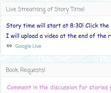Celebrating going above and beyond @katieboscarino 3rd-grade teacher who is staying connected to her students during school closure by using @livestream for digital storytime #d300digital #d300learns