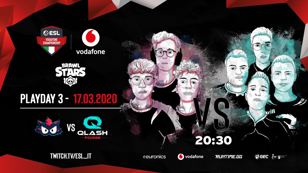 Racoon_esport's tweet photo. Terza giornata di ESL Vodafone Championship! ๐
Stasera affronteremo i @TeamQLASH! ๐
Quando? Alle 20:00! ๐
Dove? Su https://t.co/oefi75tVwm ๐
@ESLItaly @vodafoneit
#EVC #EVCBS #FangsAndClaws #PlayFaster https://t.co/mQwDZ8J1Bq