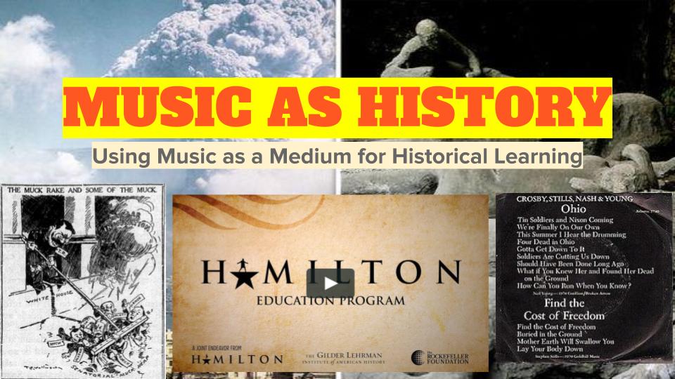 Chucktaft's tweet photo. LIVE IN 15 MINUTES! Joe Nowinski with Music as History - LIVE at 12:30 CST! Join the presentation here https://t.co/EhhGqZIEvO #sschat #sstlap #historyteacher #APUSH #APEuro #WCSS2020 https://t.co/9bg0l4JHFc