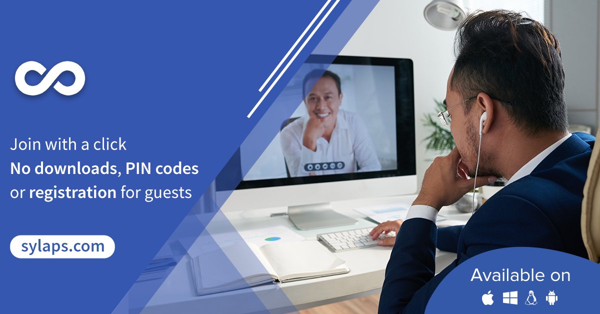 sylapsinc's tweet photo. As simple as opening on a link to join a video conference meeting on web browser, mobile devices and desktops. No Download, PIN codes or account required.

#remotework #MeetWithAnyoneNow. #remotelife #virtualteams #videoconferencing #workfromhome https://t.co/IfQWgbNPpK