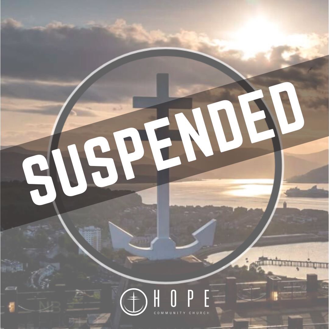 hopeinverclyde's tweet photo. ❌ Sunday Service Suspended ❌
Please note our 11am Sunday service has been suspended in response to the COVID-19 pandemic.
⚠️⚠️⚠️
Keep an eye out on social media as we will be trying our best to keep connected as a church family online through posts and videos. https://t.co/aUCDk7Xc2p