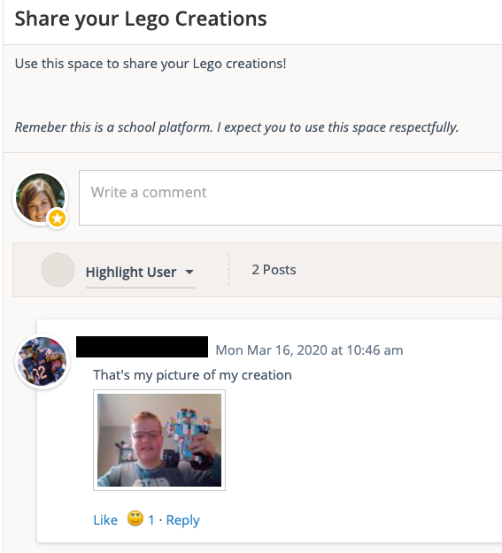 MrsSalsinger's tweet photo. A3: I think just as much as Ss need a platform to learn, they also need a platform to stay connected with each other. I'm still running one of my clubs digitally, and I was so excited to see Ss already posting! #basecampSpEd https://t.co/HbQfgTuRAf