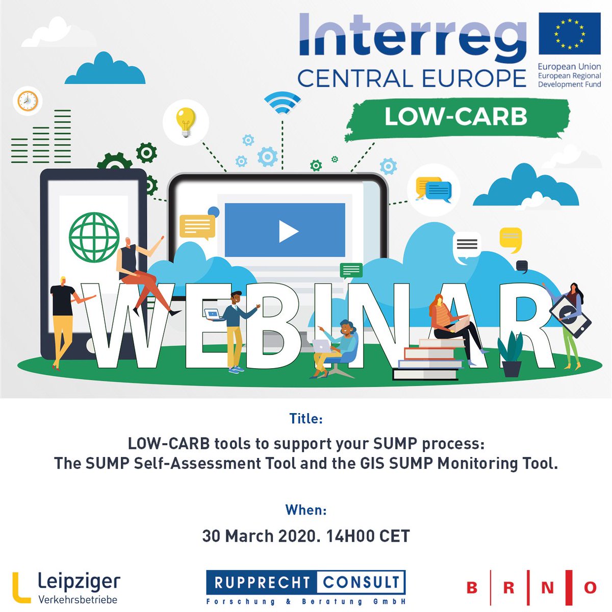 𝐓𝐇𝐈𝐒 𝐉𝐔𝐒𝐓 𝐈𝐍 💥
----𝐖𝐞𝐛𝐢𝐧𝐚𝐫 𝐬𝐞𝐫𝐢𝐞𝐬 𝐤𝐢𝐜𝐤𝐬 𝐨𝐟𝐟 𝟑𝟎 𝐌𝐚𝐫𝐜𝐡 𝟐𝟎𝟐𝟎!

Get acquainted with two newly released #SUMP tools developed during the LOW-CARB project from mobility experts of Central Europe.

interreg-central.eu/Content.Node/F…