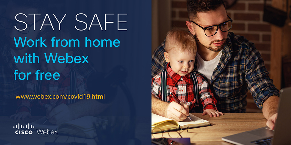 Webex's tweet photo. These are trying times, but we're all in this together. 

We created this resource to help you with everything from managing teams to remote learning. 

👉 https://t.co/uEyDDDA7mc

#WorkFromHome #RemoteWork https://t.co/q95VLQdKFe