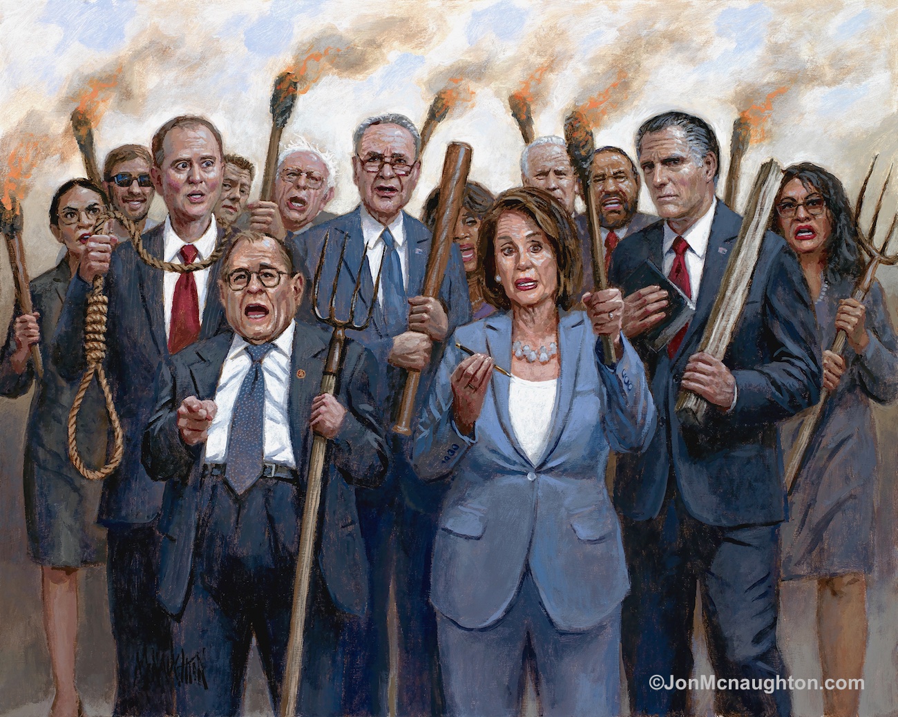 Jon McNaughton on Twitter: "My New Painting - "The Impeachment Mob" "You made your mark in history With your twisted, sorted lies. Beneath the Halls of Congress You plotted to disguise . . . "