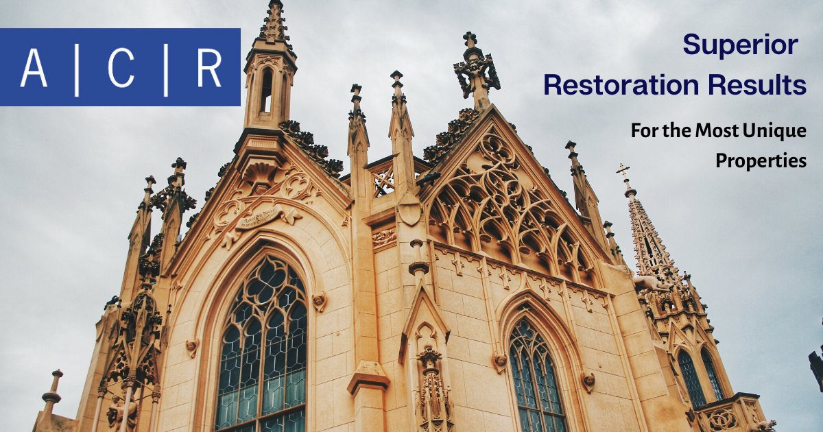 Unique Properties Can be a Challenge for Insurance Adjusters
ACR is qualified to effectively restore all types of properties, as in the case of this ornate church. Call us at 866-845-1165 for info #ACRrestores #uniqueproperties  acrrestores.com/wp-content/upl…