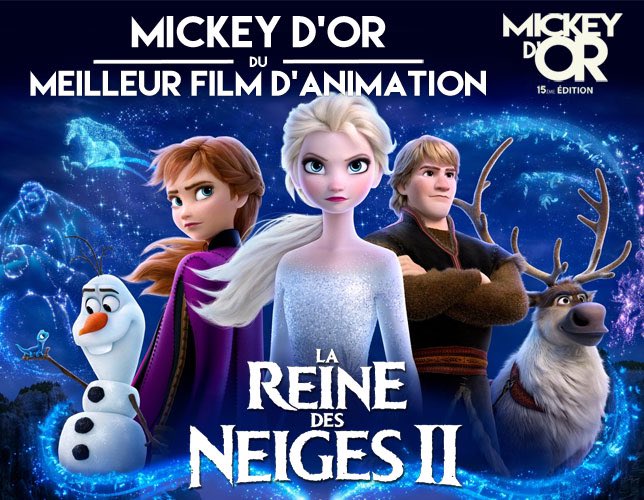 DisneyAnalysiFR's tweet photo. [#MickeydOr] La cérémonie 2020 des Mickey d’Or dévoile ses grands vainqueurs : #LaReinedesNeiges2 arrive tête de cette édition avec pas moins de 6 récompenses... (1/5)

#MO2020 par @DisneyNext https://t.co/czx4PiXO34