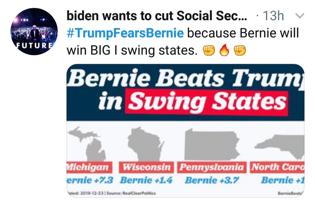 9. If Bernie beats Trump in Michigan, who opposed NAFTA, he also should beat Biden who supported it.