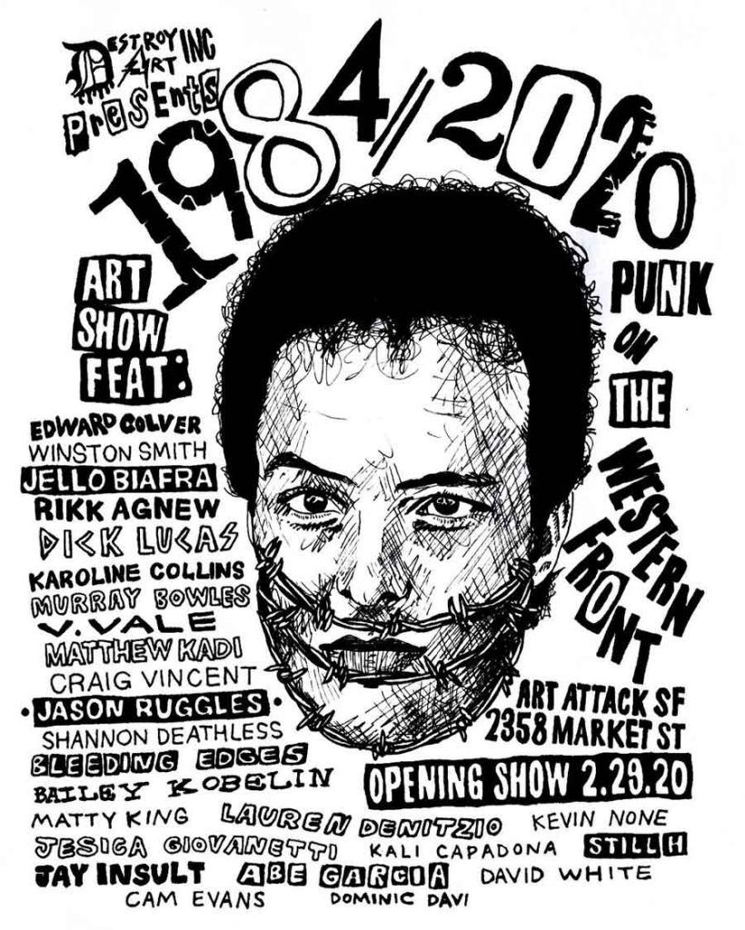 BeautifulBzarre's tweet photo. EXCLUSIVE INTERVIEWS // Welcome to 1984//2020: Punk on the Western Front @ArtAttackSF
>> https://t.co/DnAUe5Bpen
Matthew Kadi, Edward Colver, Winston Smith and Craig Vincent aka DNGRCT
#beautifulbizarre #artattacksf #punk #punkonthewesternfront #destroyartinc #photography https://t.co/vaSAZUcHdG