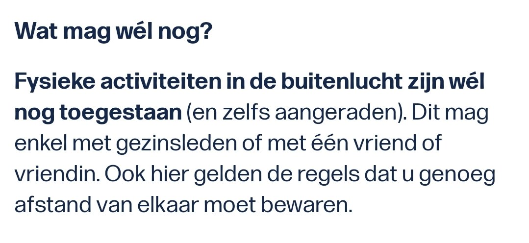 Ik hoop écht dat iedereen deze maatregel ter harte neemt zodat we de komende periode nog een aantal deugddoende fietstochten kunnen inplannen (en de profs gewoon hun werk kunnen doen). Maak er dus geen misbruik van. Met vrienden fietsen ga ik zelf wel mijden... #Covid19