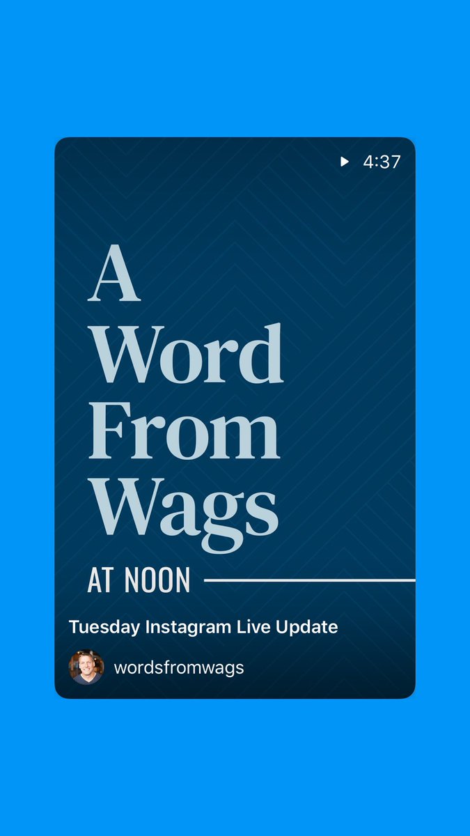 Catch today’s (on hoarding/black beans and 1 Peter 2:12) and join me again tomorrow at noon on Instagram live!
instagram.com/tv/B92WnbaHooP…