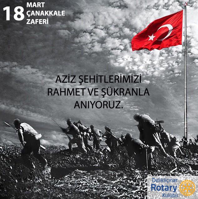 Çanakkale Zaferi’nin 105. Yılı Kutlu Olsun.

#rotaryinternational #district2440 #delikliçınarrotarykulübü #rotarydünyayıbirleştirir #rotary #rotalove #rotary2440 #rotaryclubofdelikliçınar #rotaryconnectstheworld #18martçanakkalezaferi #çanakkalegeçilmez