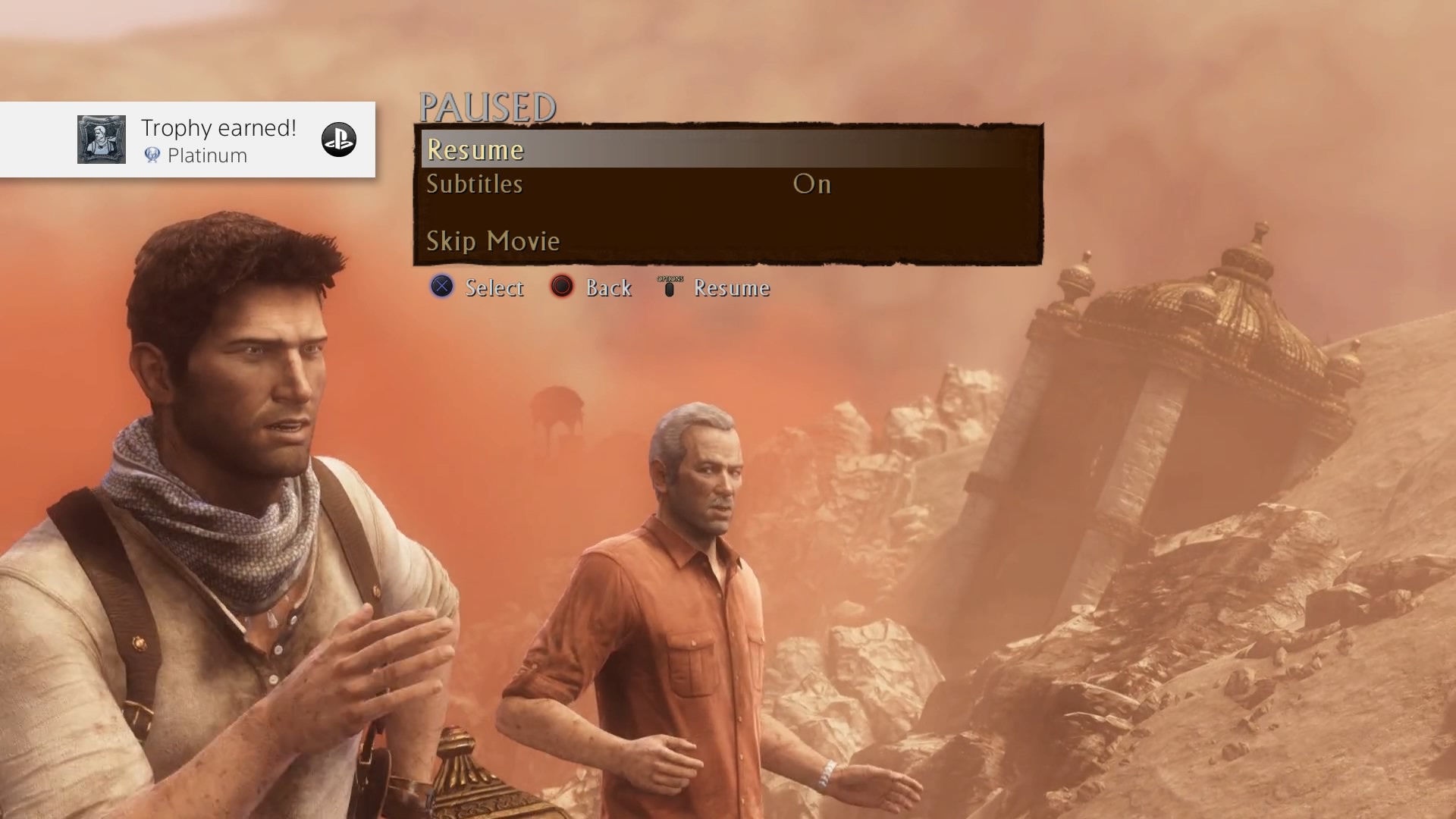 Uncharted 3: Drake's Deception Remastered Trophies