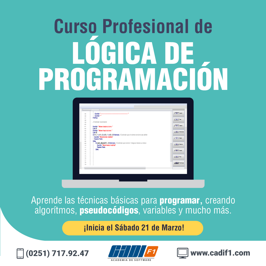 CADIF1's tweet image. Aun ¿Aun no te has inscrito en el primer nivel de nuestro curso Profesional de Lógica de Programación? ¿Que esperas?
📆 Inicia el Sábado 21 de Marzo.
⏰ Hora: 2:45pm a 6:30pm.
¡POCOS CUPOS DISPONIBLES!
.
# CADIF1 #CursosBQTO #LógicaDeProgramación #Programación #Software #Hardware