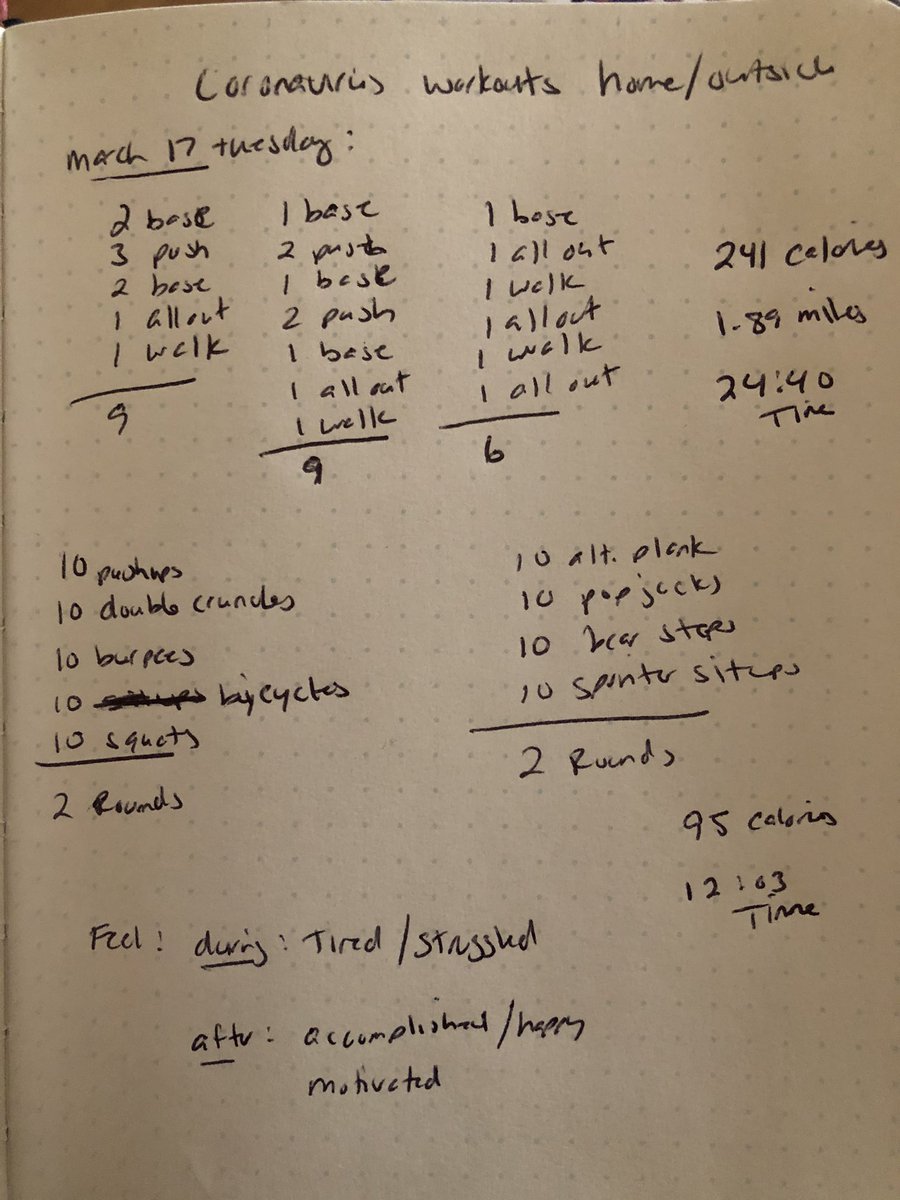 Flinttradesx_'s tweet photo. My gym is closed but that doesn’t mean we stop the grind!! Had my first at home Orangetheory Workout...thanks to all my coaches who have prepared me with all the tools #itsagreatdaytobeaviking #atomichabitsnotebook #moodcheckin @orangetheory @marcbrackett @JamesClear https://t.co/ncjwu9QsI5