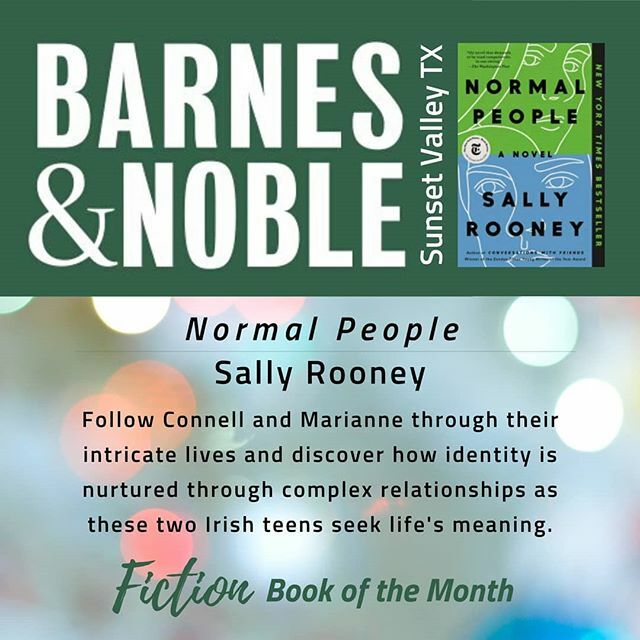 BNSunsetValley's tweet photo. Have you read March's Fiction #BookoftheMonth yet? NORMAL PEOPLE by Sally Rooney brings contemporary Irish voices to the Bestseller List with a beautiful story about the transformative power of relationships. Coming to Hulu this year!
-
#BuyOneGetOneHalfOff #ReadItBeforeYouS… https://t.co/1bRCWQjnSL