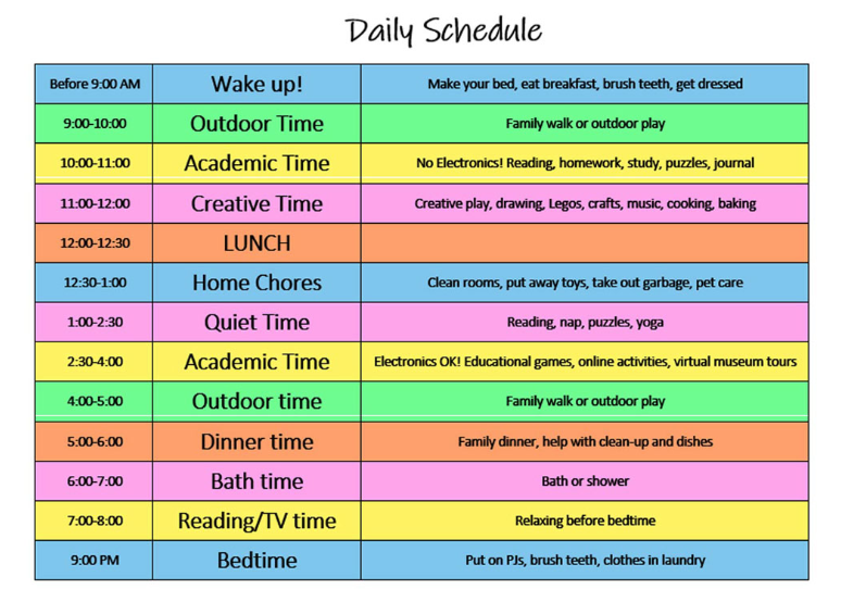 CACJC's tweet photo. RT @OnPointCU: Many kids crave routines, and being home from school can make things feel unpredictable. Use this COVID-19 kids schedule that you can download, modify, and print at home: https://t.co/INWey20GUp @Mommyhood1O1 https://t.co/a4ObrFMRpe